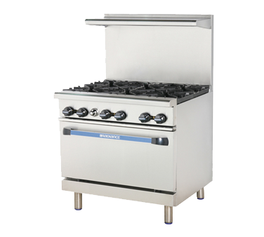 Turbo Air, TAR-6, Cocina, Restaurante 36", Gas, 6 Quemadores