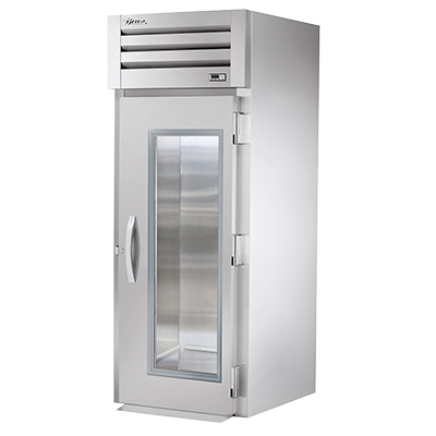 True Manufacturing, STR1RRI-1G-HC, Refrigerador, con entrada rodante, 115V, de una sección, puerta de cristal