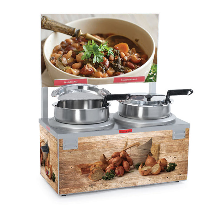 Nemco, 6510A-2D7, Food Pan Warmer/Cooker, Countertop