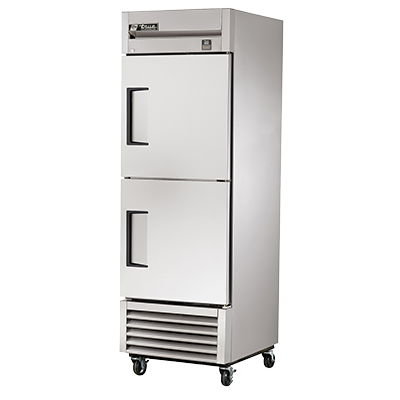 True Manufacturing, TS-23-2-HC, Refrigerador, de alcance, 115V, de una sección, puerta de acero inoxidable