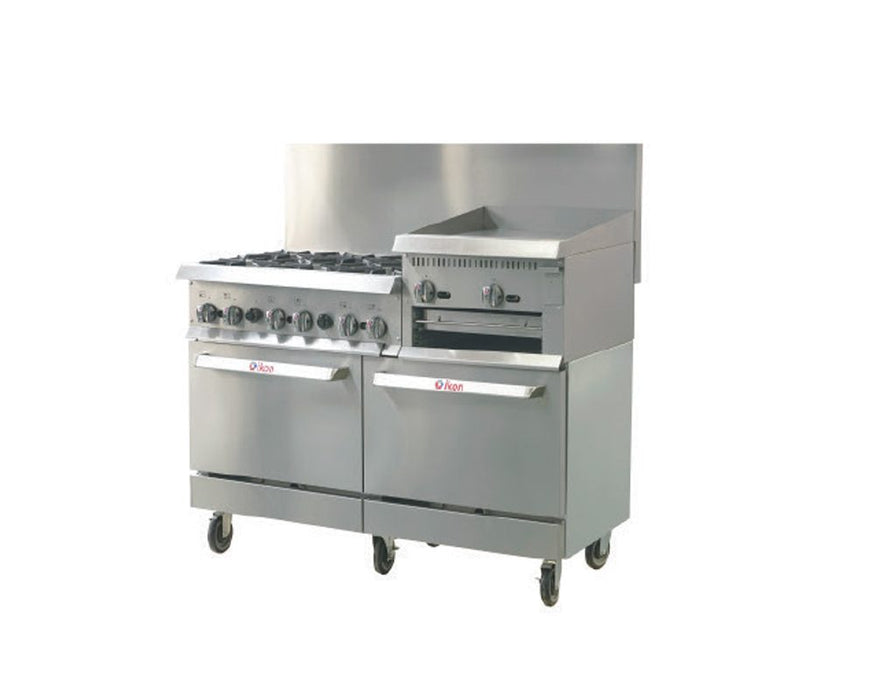 MVP, IR-6B-24RG-60, Range 60&quot; - 6 burners - 24&quot; raised griddle