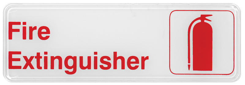 Winco, SGN-382W, Sign, Compliance, 9" L, Red