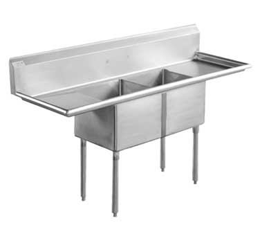 Serv-Ware, D2CWP18182-18, Sink, (2) Two Compartment