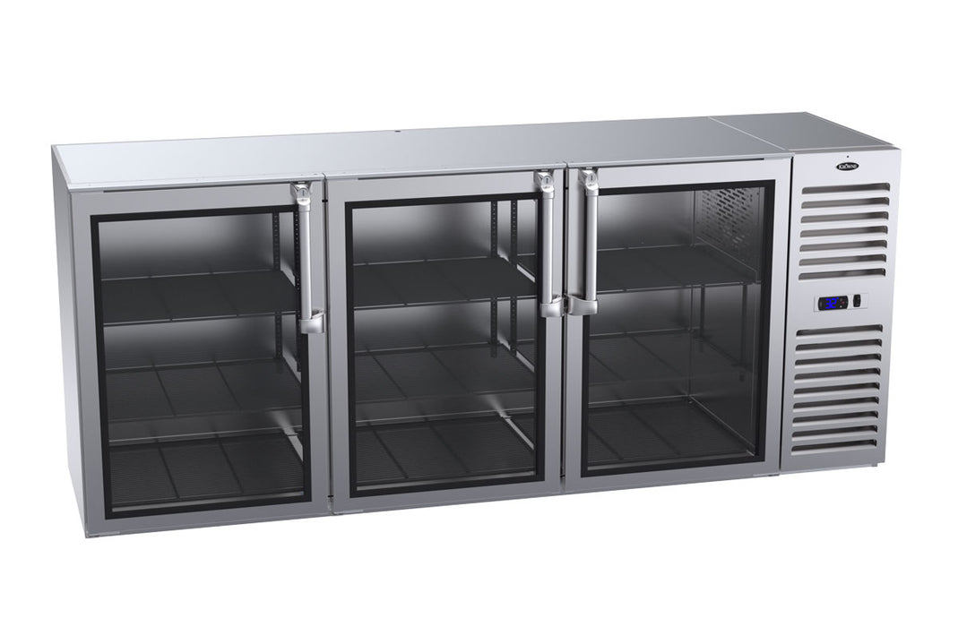 Krowne Metal, BS84R-KNS-RLR, Refrigeration- Self-Contained Back Bar Cooler