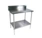 BK Resources, SVTR5-3630, Work Table,  36" - 38", Stainless Steel Top