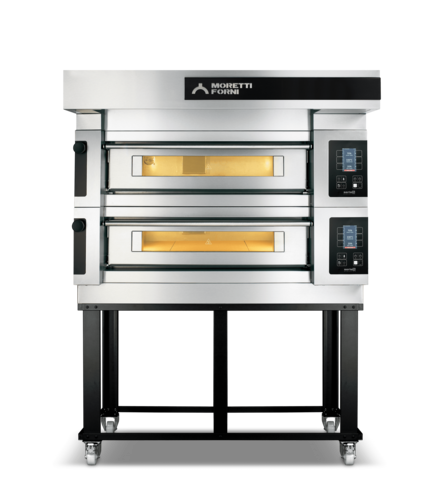 Moretti Forni S1002S03 Pizza Bake Oven, Deck-Type, Electric S100E2